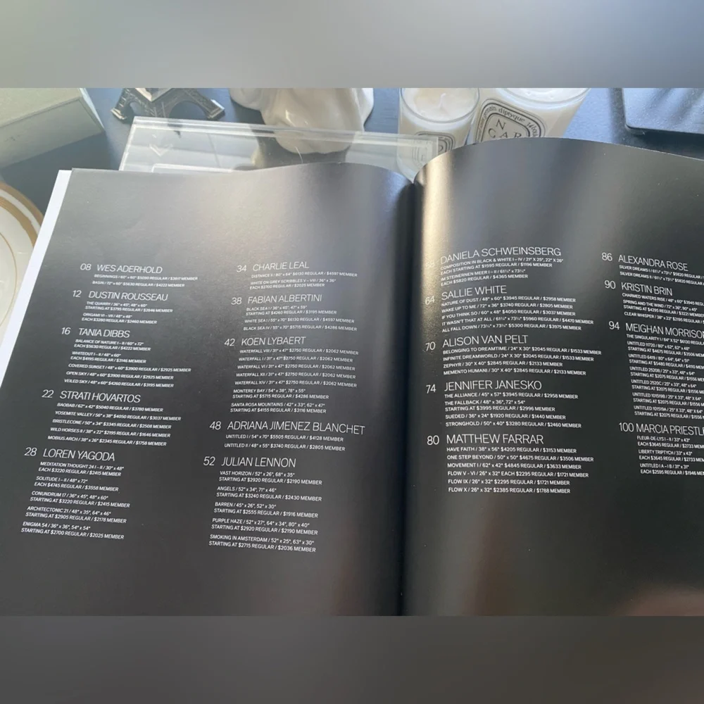 RESTORATION HARDWARE ART COFFEE TABLE BOOK